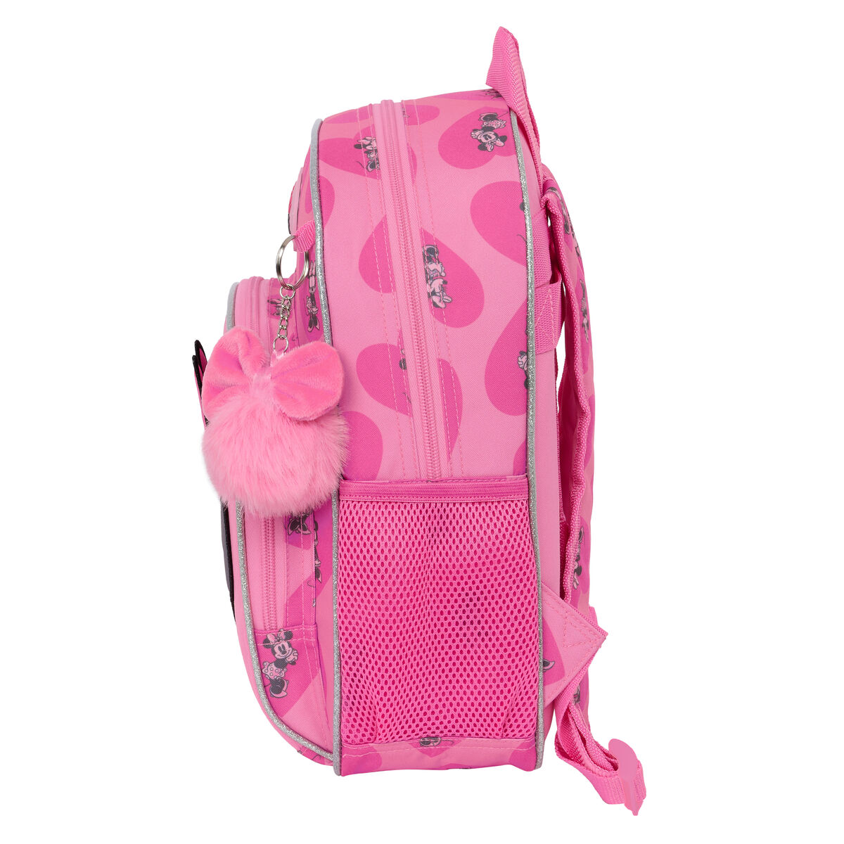 Mochila Escolar Minnie Mouse Loving Rosa 28 x 34 x 10 cm