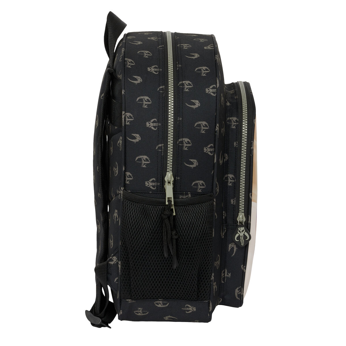Mochila Escolar The Mandalorian This is the way Negro 32 X 38 X 12 cm
