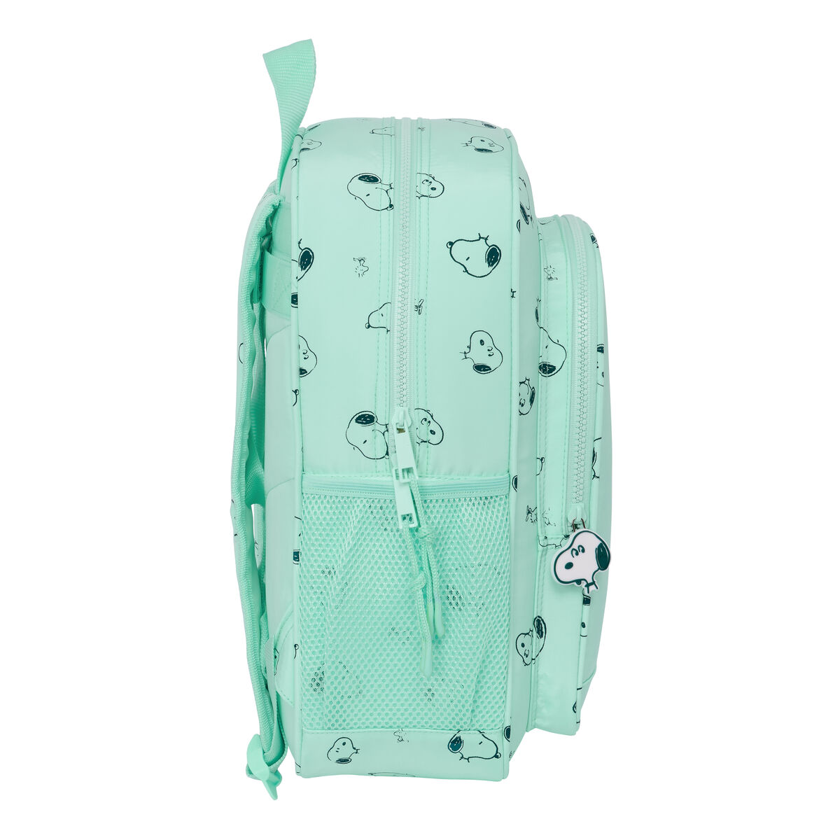 Mochila Escolar Snoopy Groovy Verde 32 X 38 X 12 cm