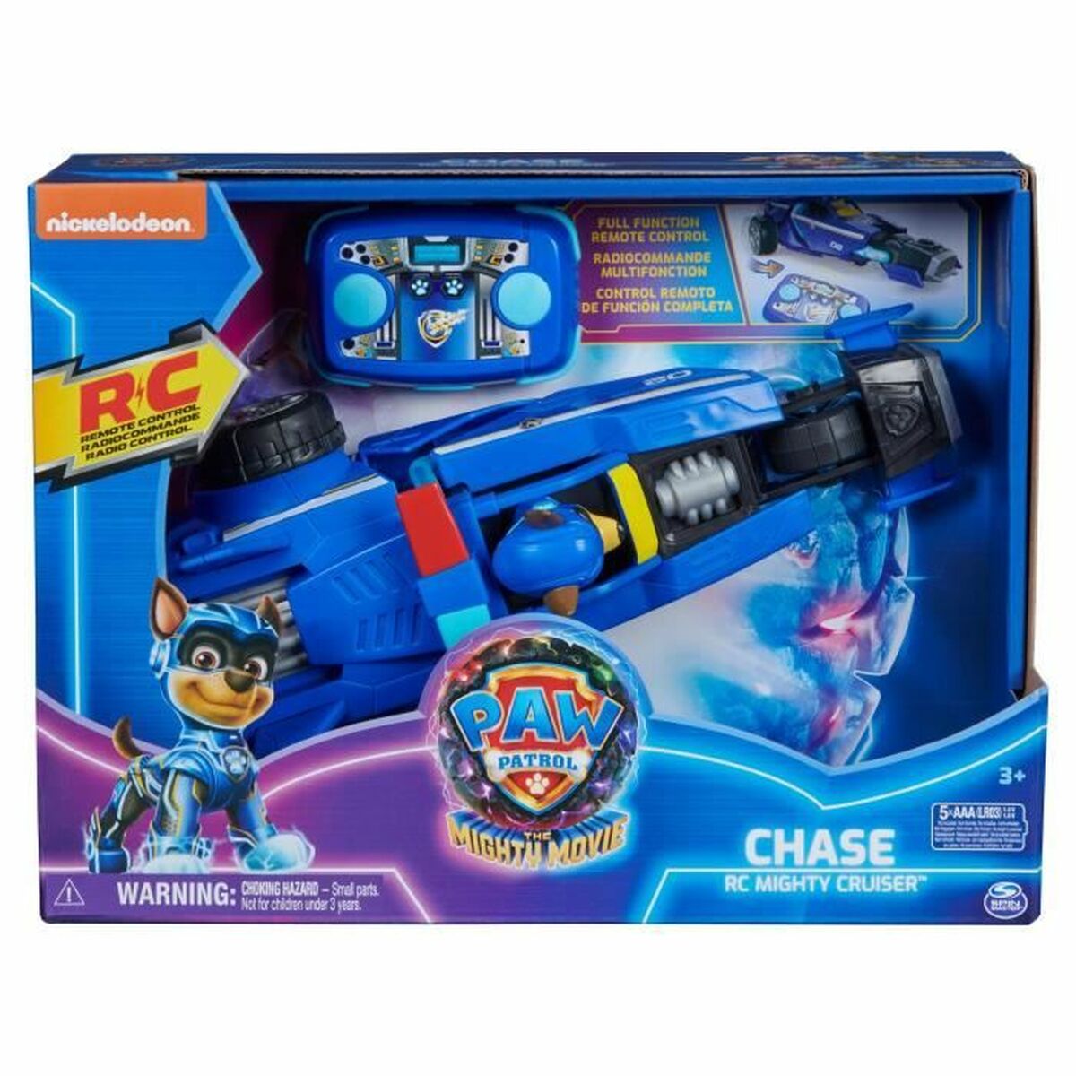 Coche Radio Control The Paw Patrol Dorado Negro/Azul
