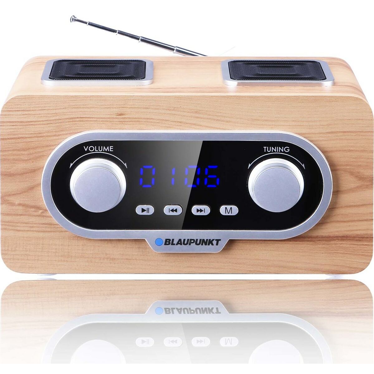 Radio Blaupunkt PP5.2CR Blanco Marrón Madera