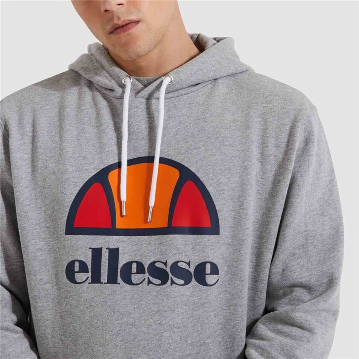 Sudadera con Capucha Hombre Ellesse Dahryl OH Gris claro