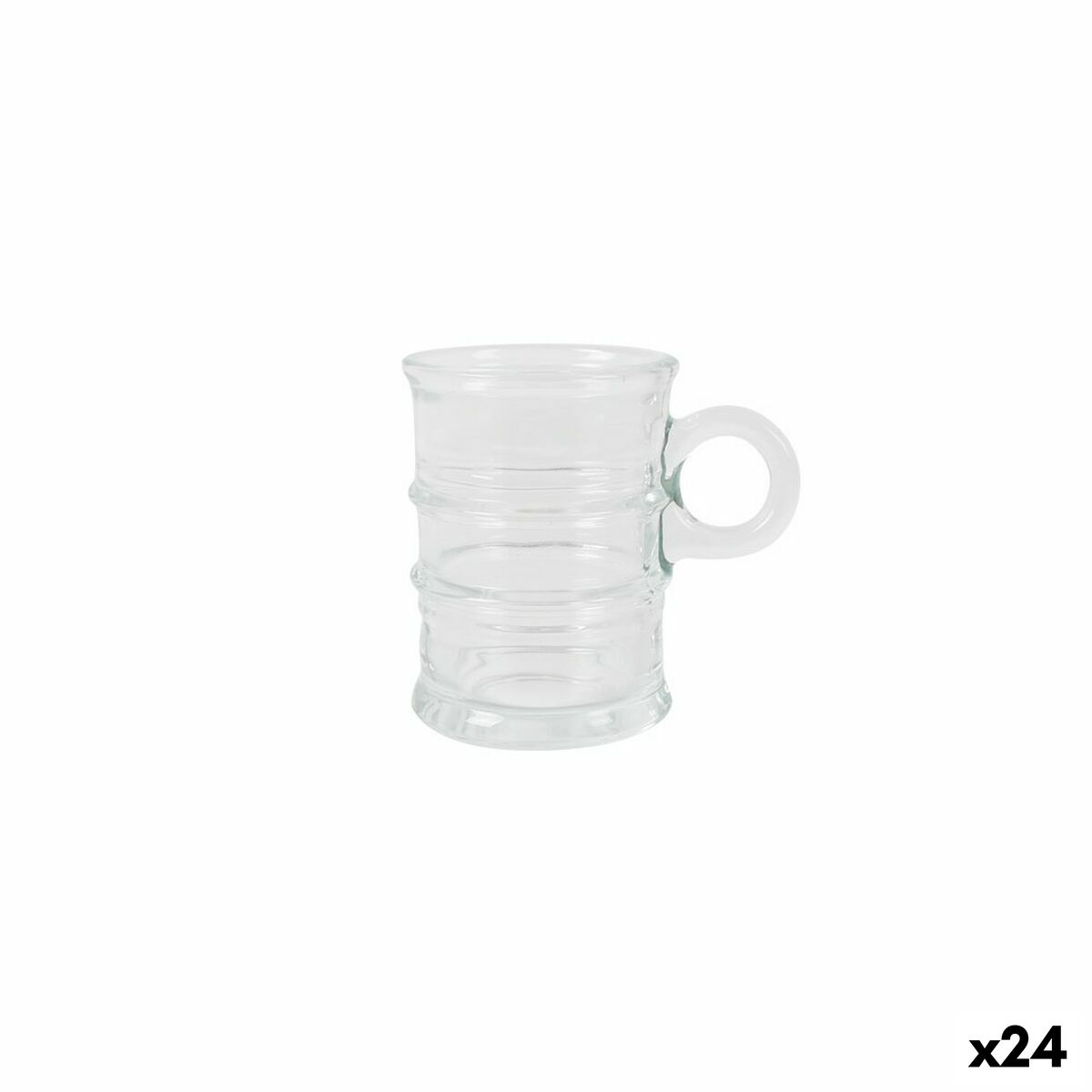 Juego de Tazas de Café La Mediterránea Parker 85 ml 3 Piezas (24 Unidades)