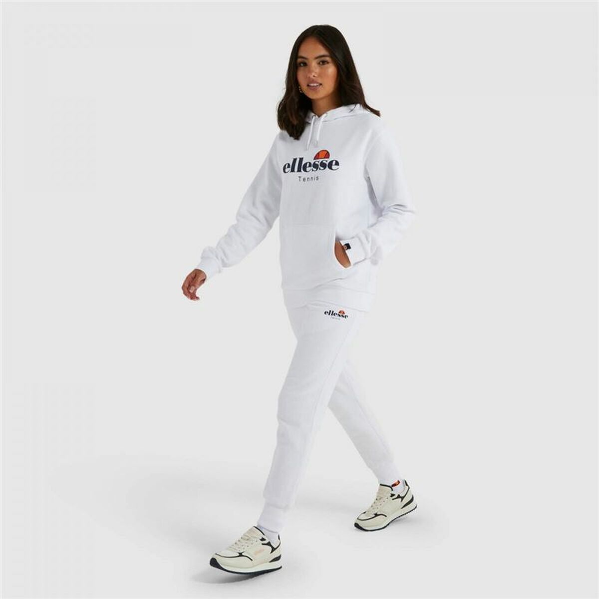 Sudadera con Capucha Mujer Ellesse Ascellare Blanco