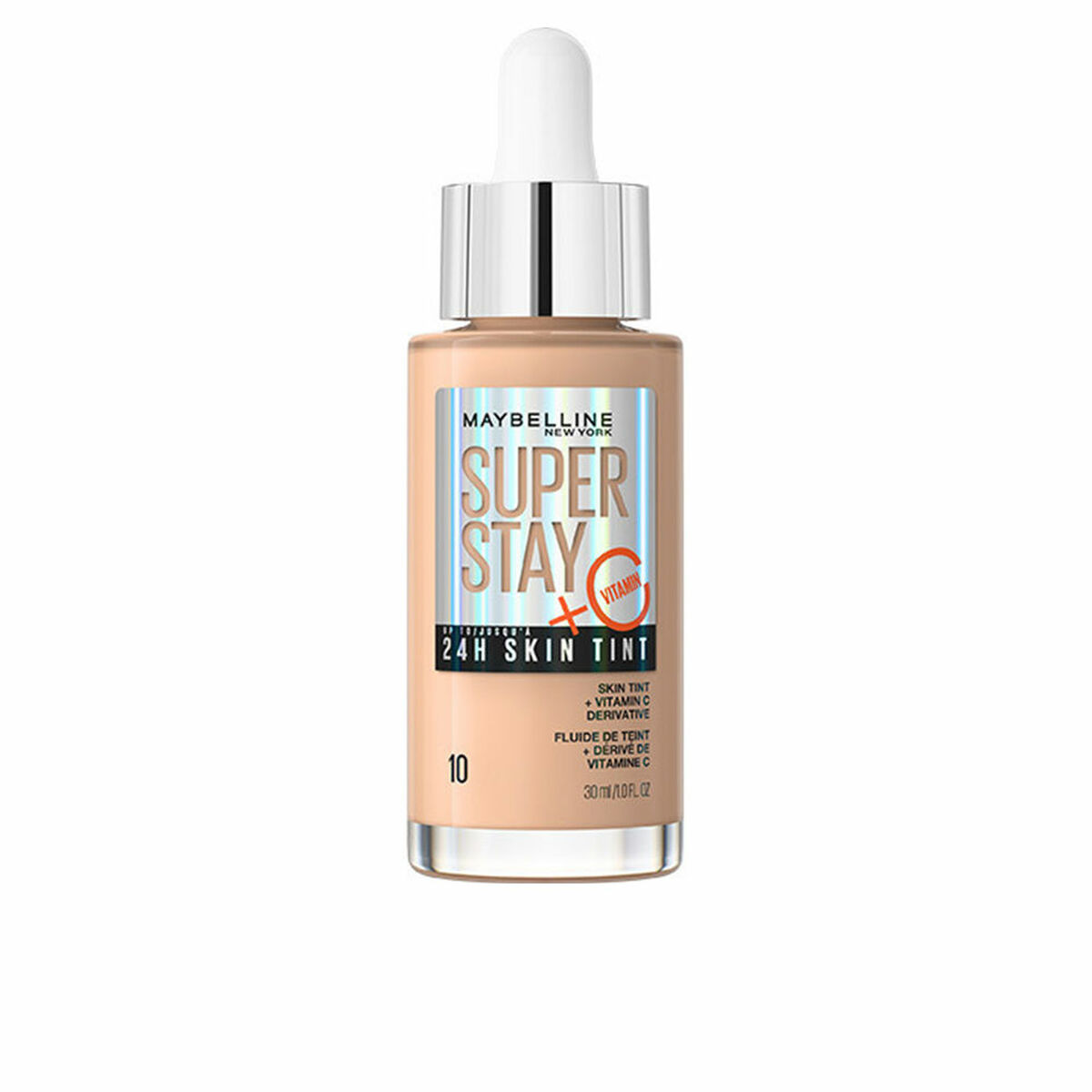 Base de Maquillaje Fluida Maybelline Super Stay Skin Tint Vitamina C Nº 10 30 ml