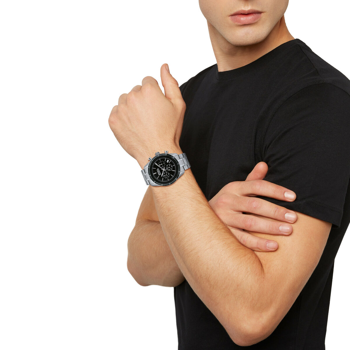 Reloj Hombre Breil TW1897 Negro Plateado