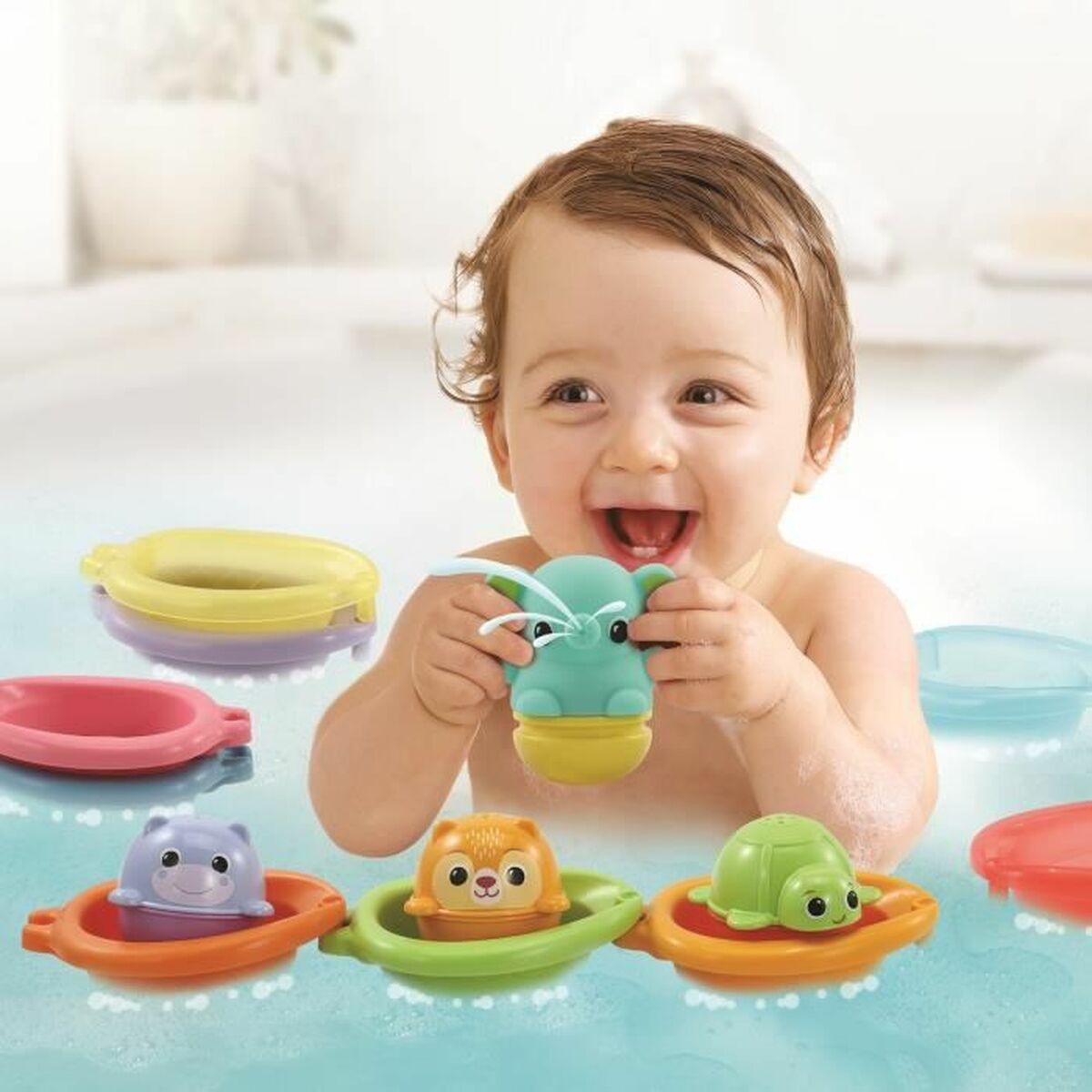 Juguete educativo Vtech Baby Cofret de Bain empilo rigo l´eu (FR)