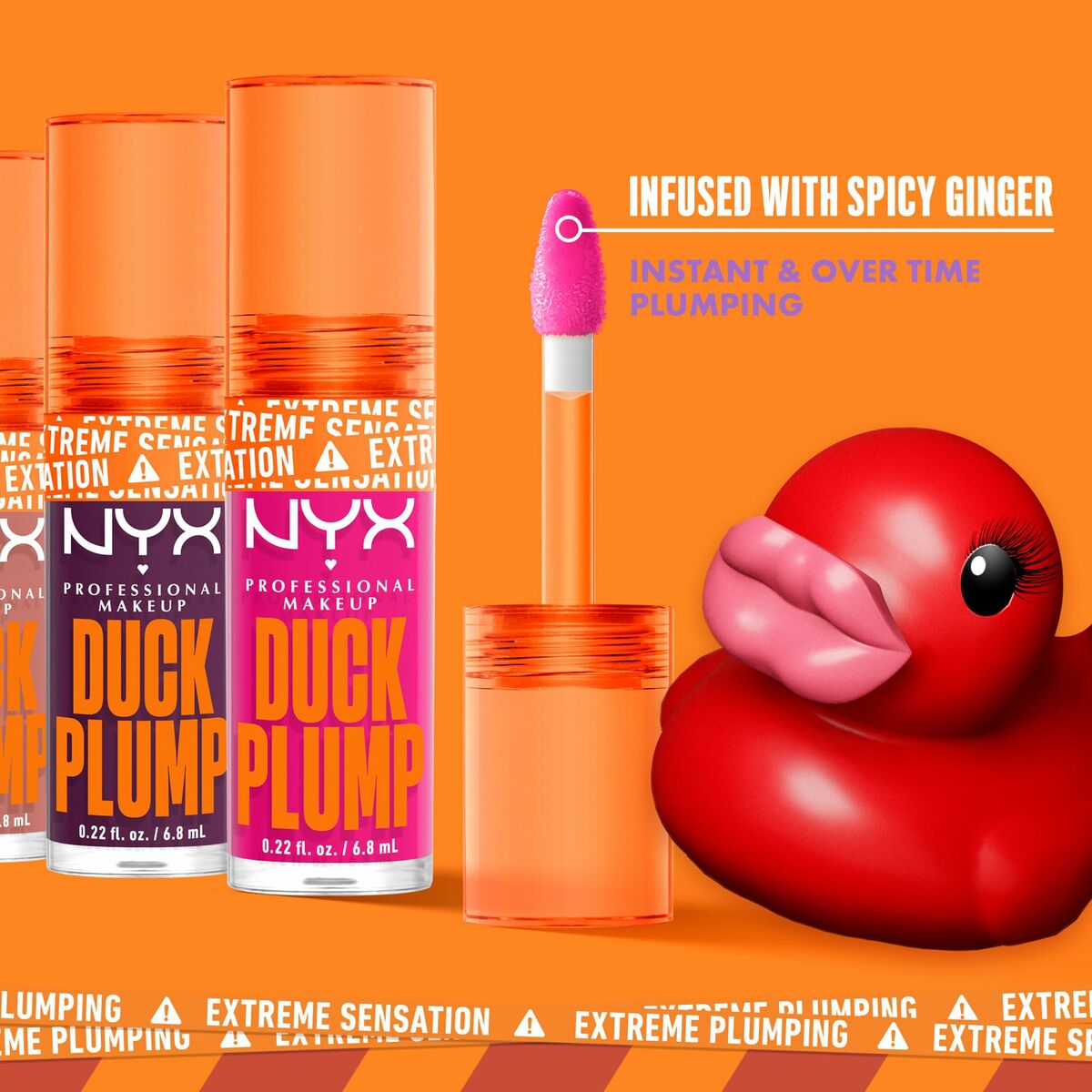 Brillo de Labios NYX Duck Plump Curly spicy 6,8 ml