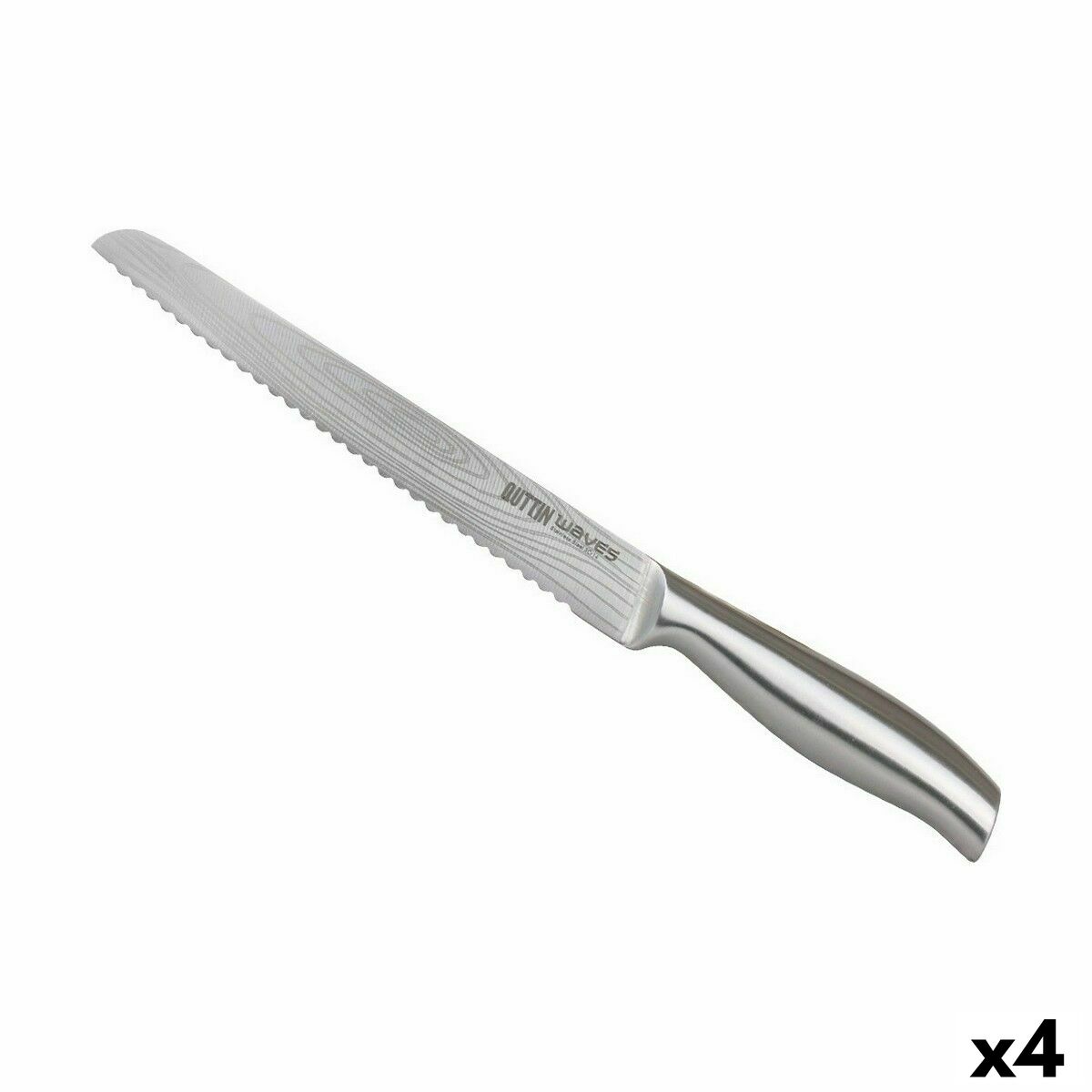Cuchillo para Pan Quttin Waves 20 cm (4 Unidades)