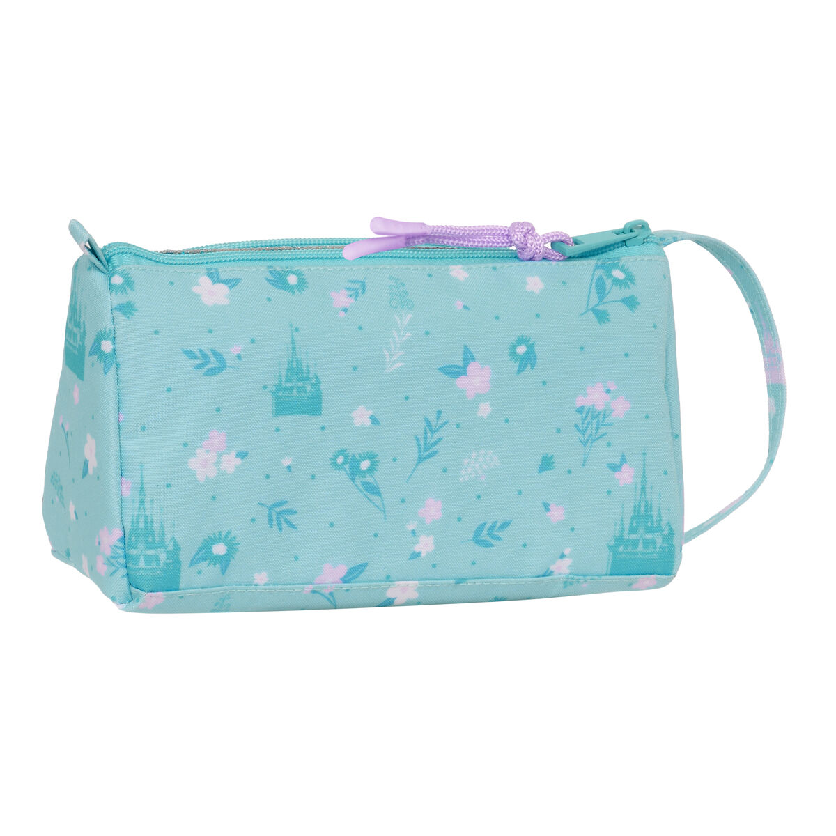 Estuche Escolar con Accesorios Frozen Hello spring Azul claro 20 x 11 x 8.5 cm (32 Piezas)