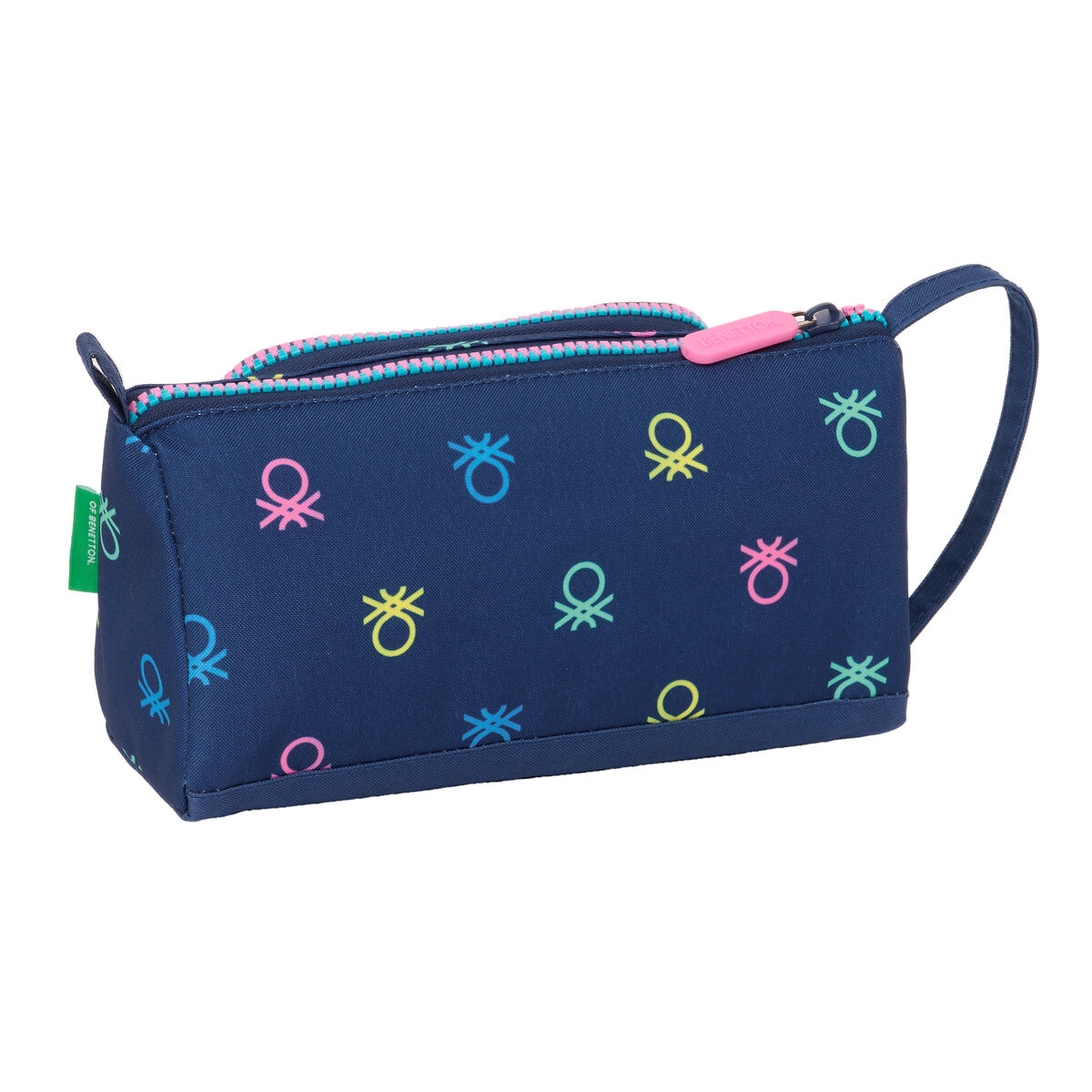 Estuche Escolar con Accesorios Benetton Cool Azul marino 20 x 11 x 8.5 cm (32 Piezas)