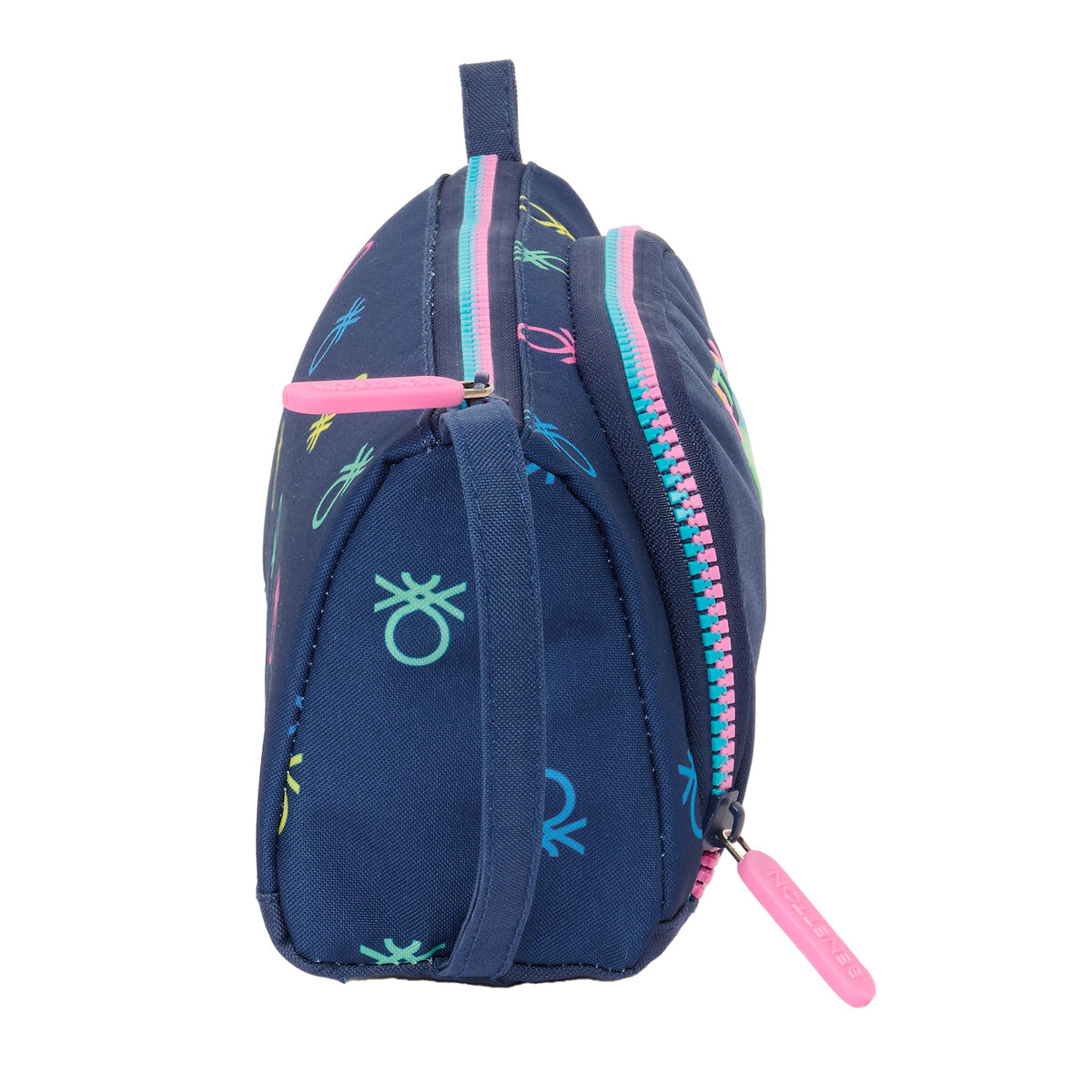 Estuche Escolar con Accesorios Benetton Cool Azul marino 20 x 11 x 8.5 cm (32 Piezas)