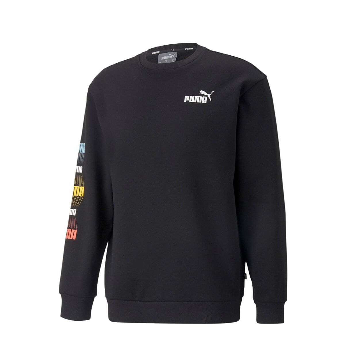Sudadera sin Capucha Hombre Puma Repeat Graphic  Negro