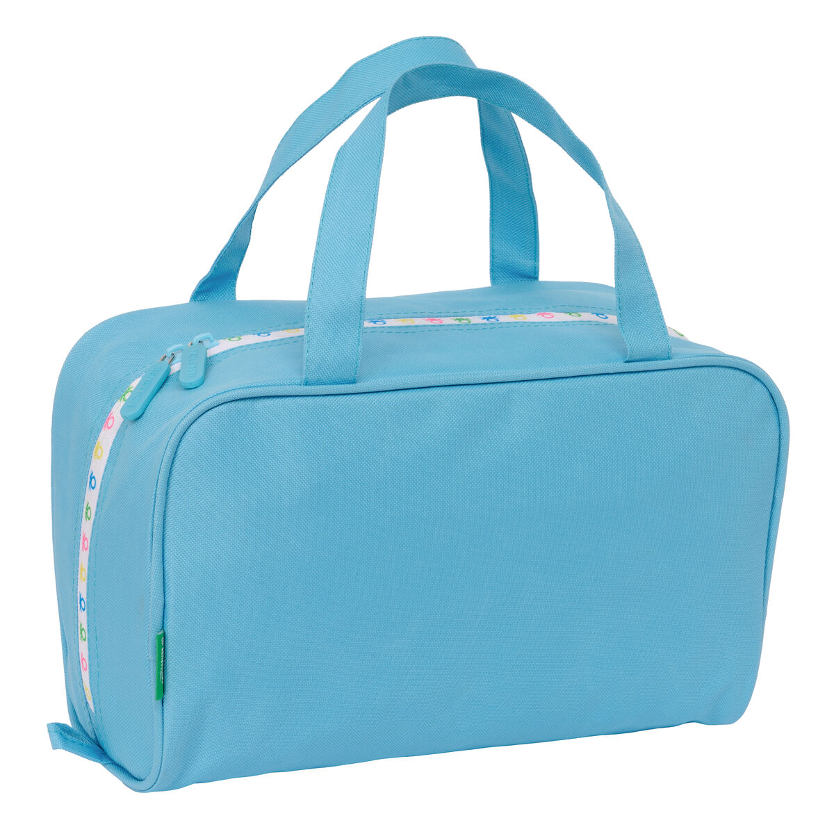 Neceser Escolar Benetton Spring Azul cielo 31 x 14 x 19 cm
