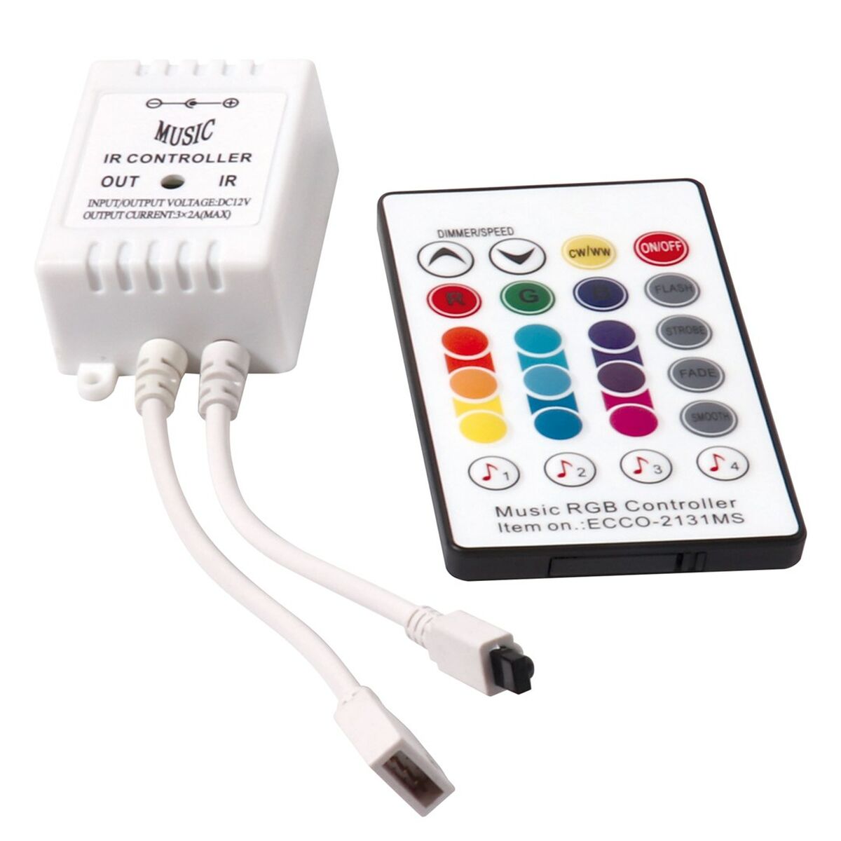 Tiras LED Activejet AJE-LED MUSIC STRIPE Blanco Negro Multicolor Blanco Cálido G 7 W 180 Lm