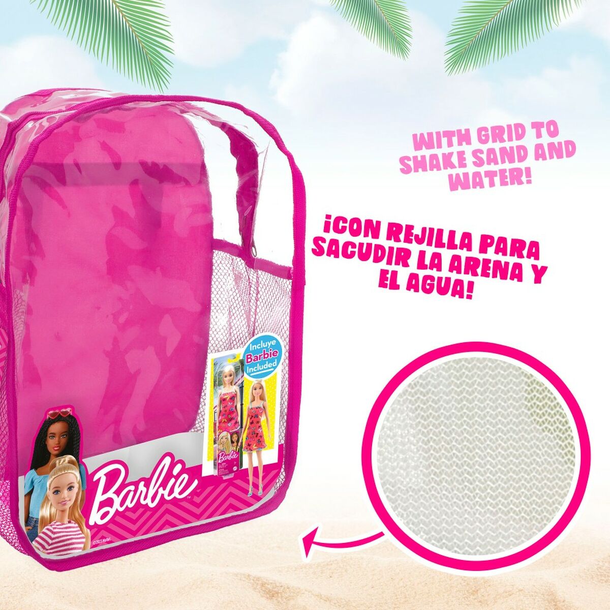 Set de Juguetes de Playa Barbie 8 Piezas Ø 18 cm