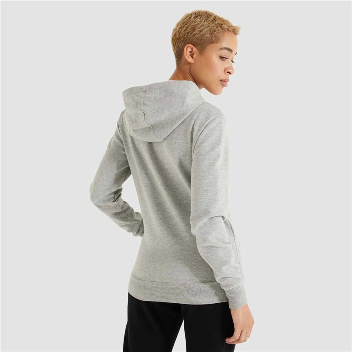 Sudadera con Capucha Mujer Ellesse Torices  Gris claro