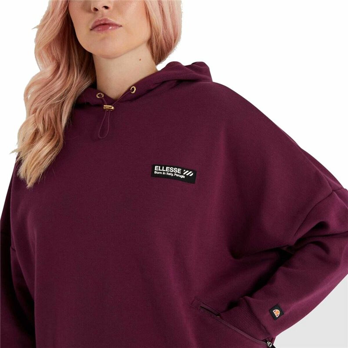 Sudadera con Capucha Mujer Ellesse  Semprevisa Verde Berenjena