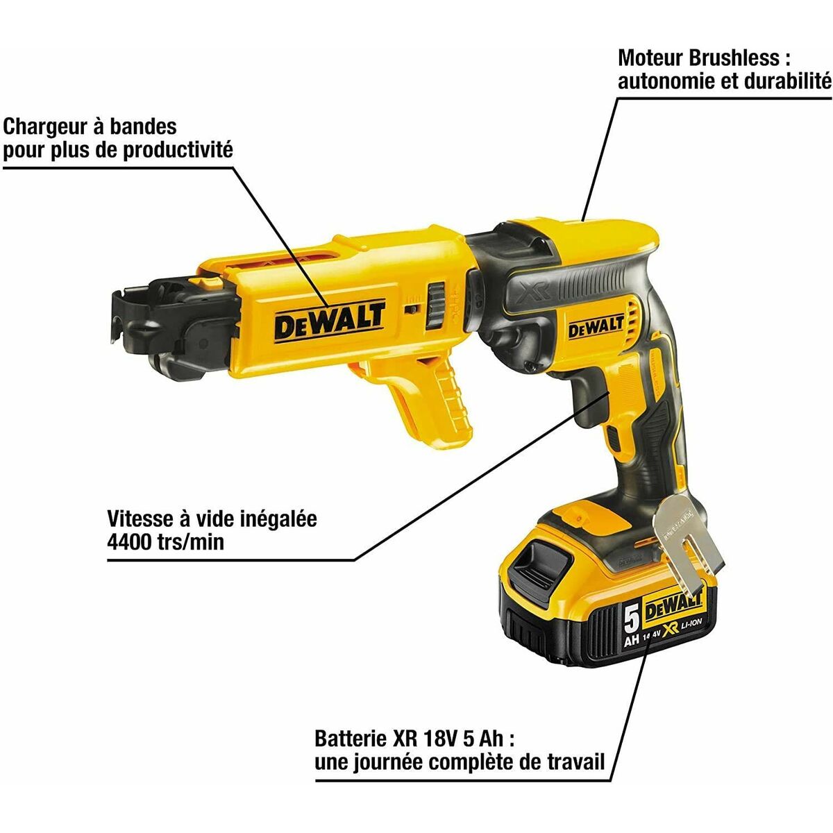 Atornillador eléctrico Dewalt DCF620P2K-QW