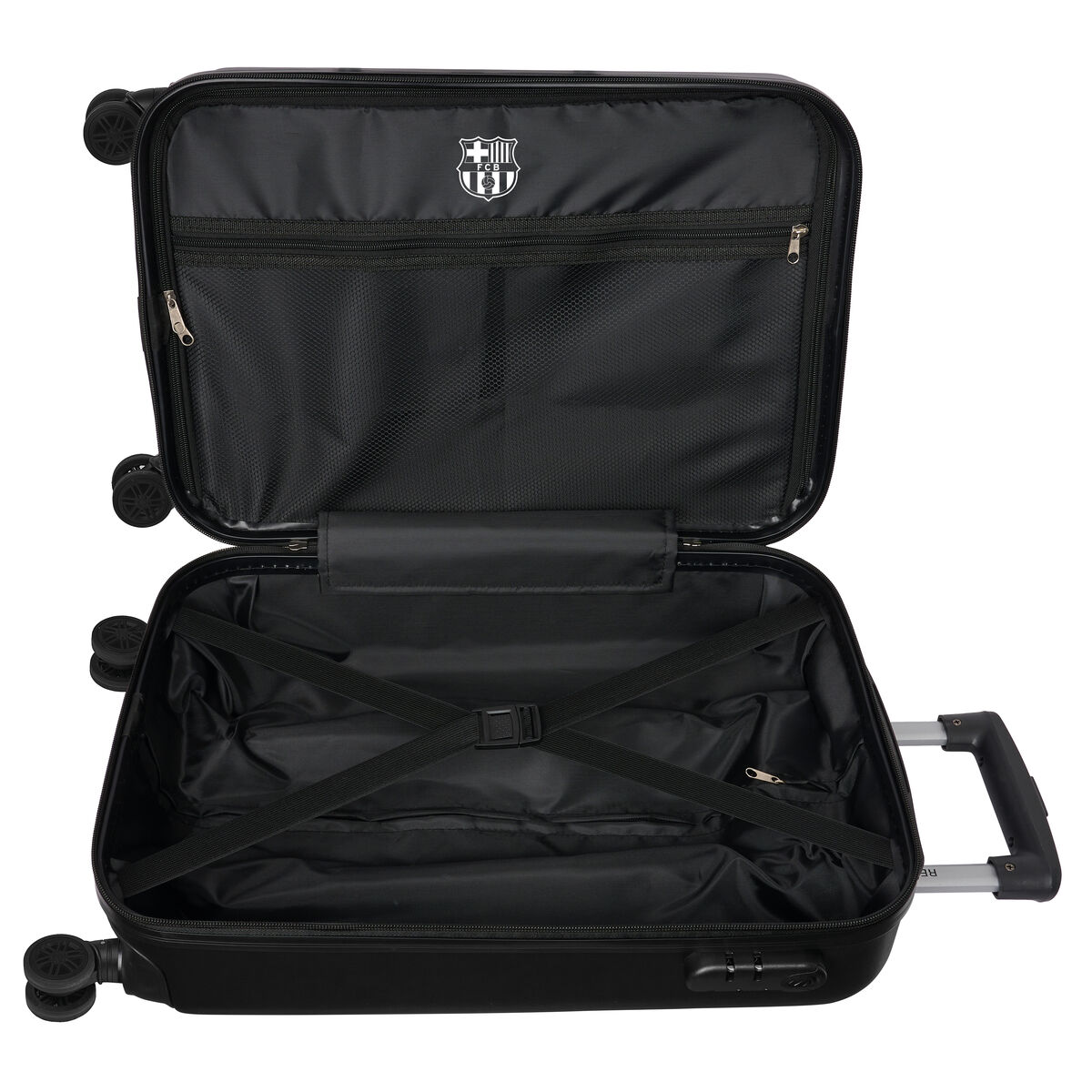 Trolley de Cabina F.C. Barcelona Negro 20'' 34,5 x 55 x 20 cm