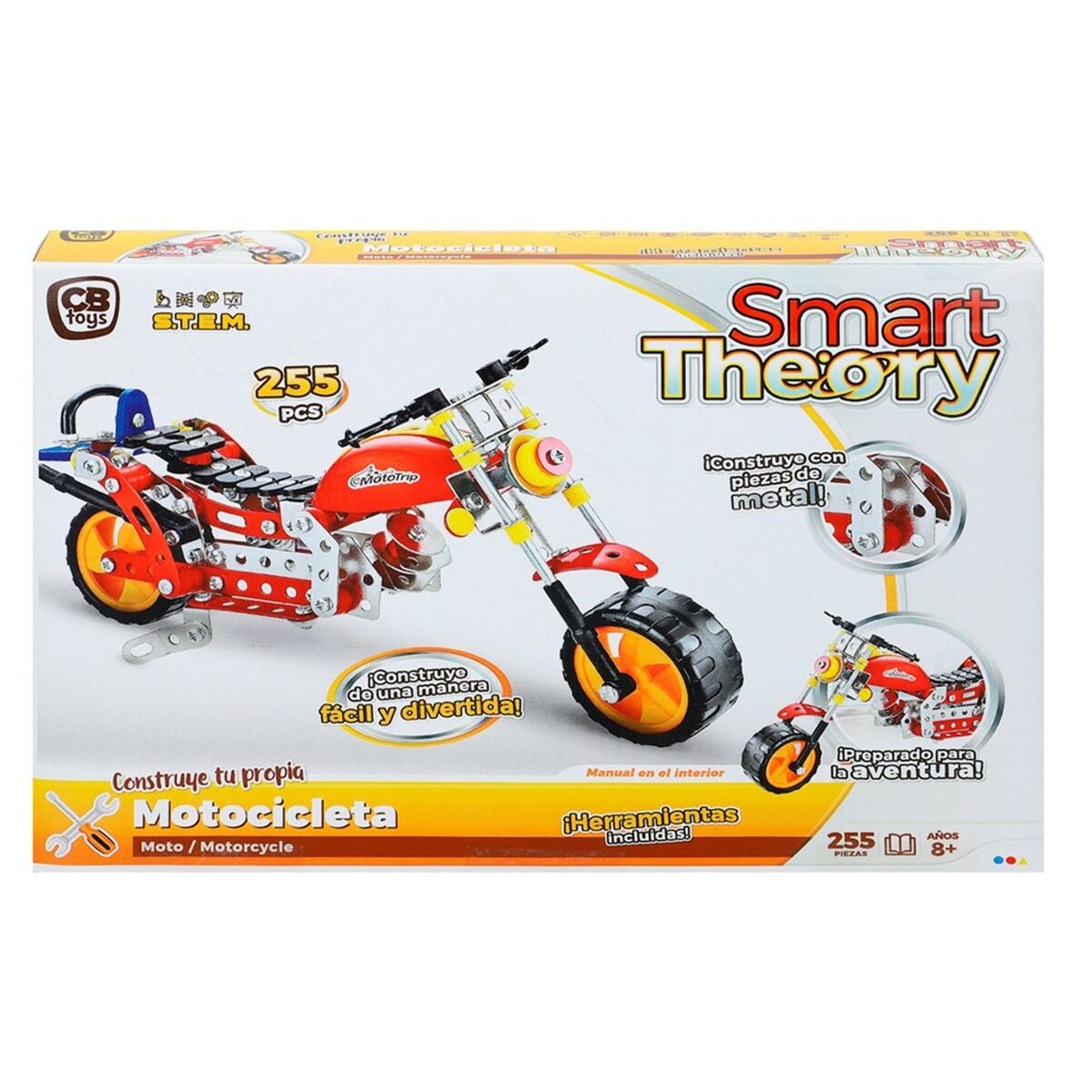 Juego de Construcción Colorbaby Smart Theory 255 Piezas Moto (6 Unidades)