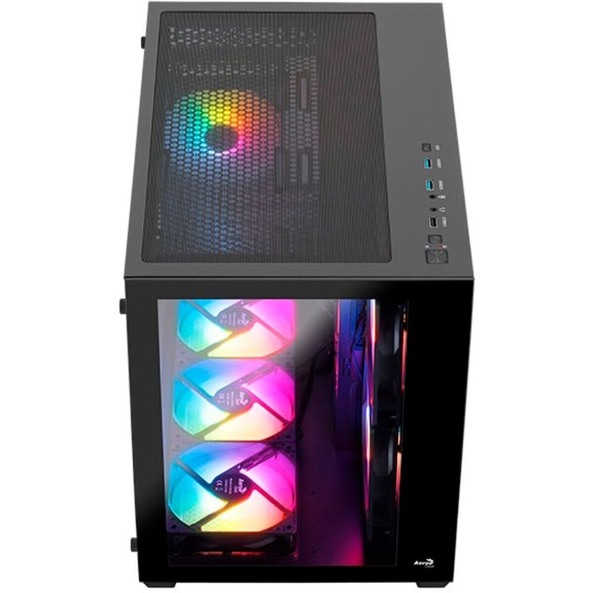 Caja Semitorre ATX Aerocool AEROPGSDRYFTMINI-BK Negro Multicolor