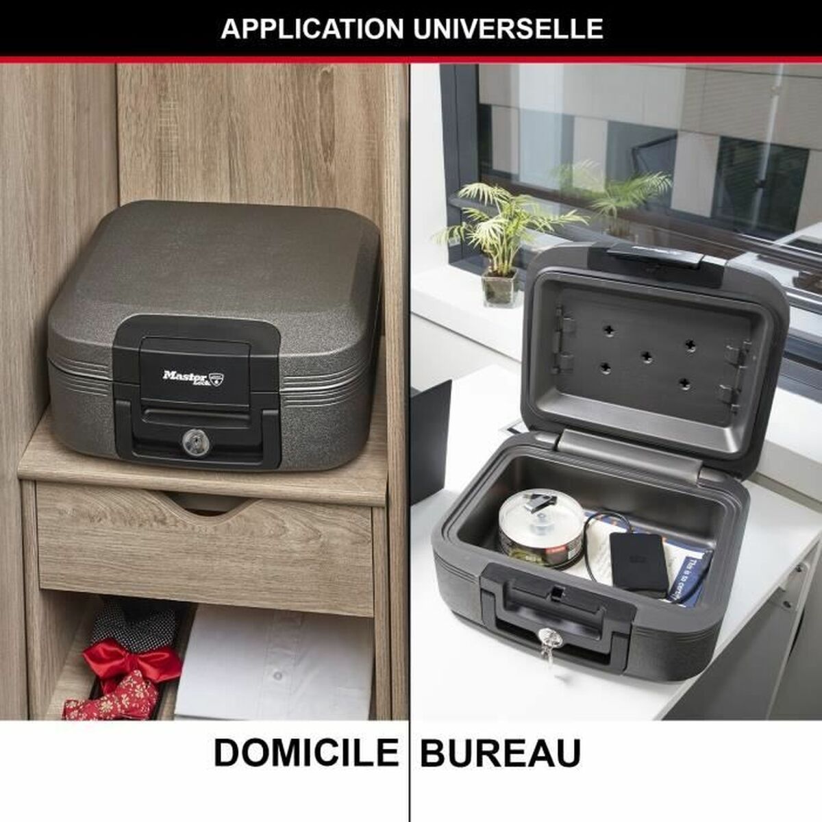 Caja fuerte Master Lock Negro 7,8 L