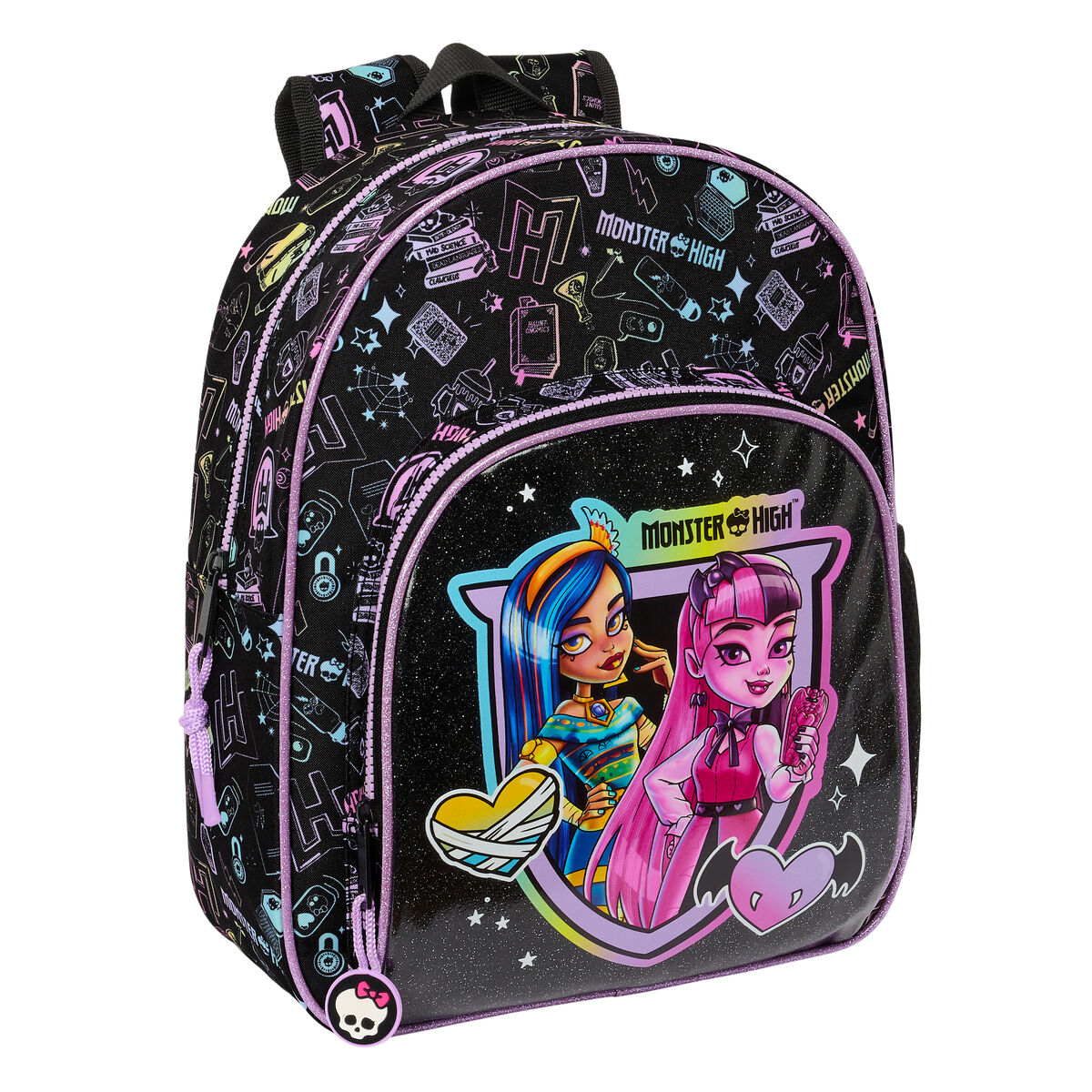 Mochila Infantil Monster High Negro 28 x 34 x 10 cm