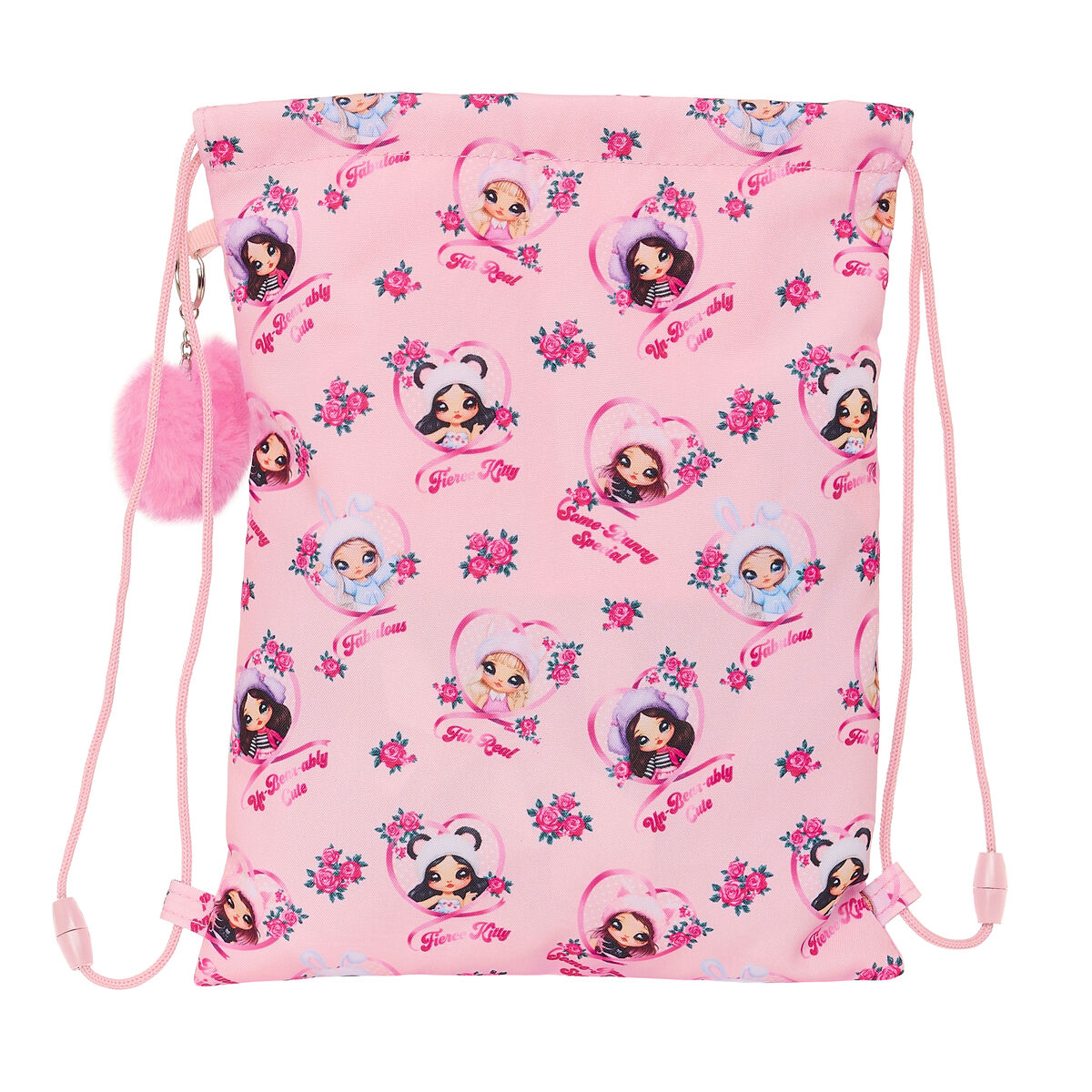 Bolsa Mochila con Cuerdas Na!Na!Na! Surprise Fabulous Rosa 26 x 34 x 1 cm