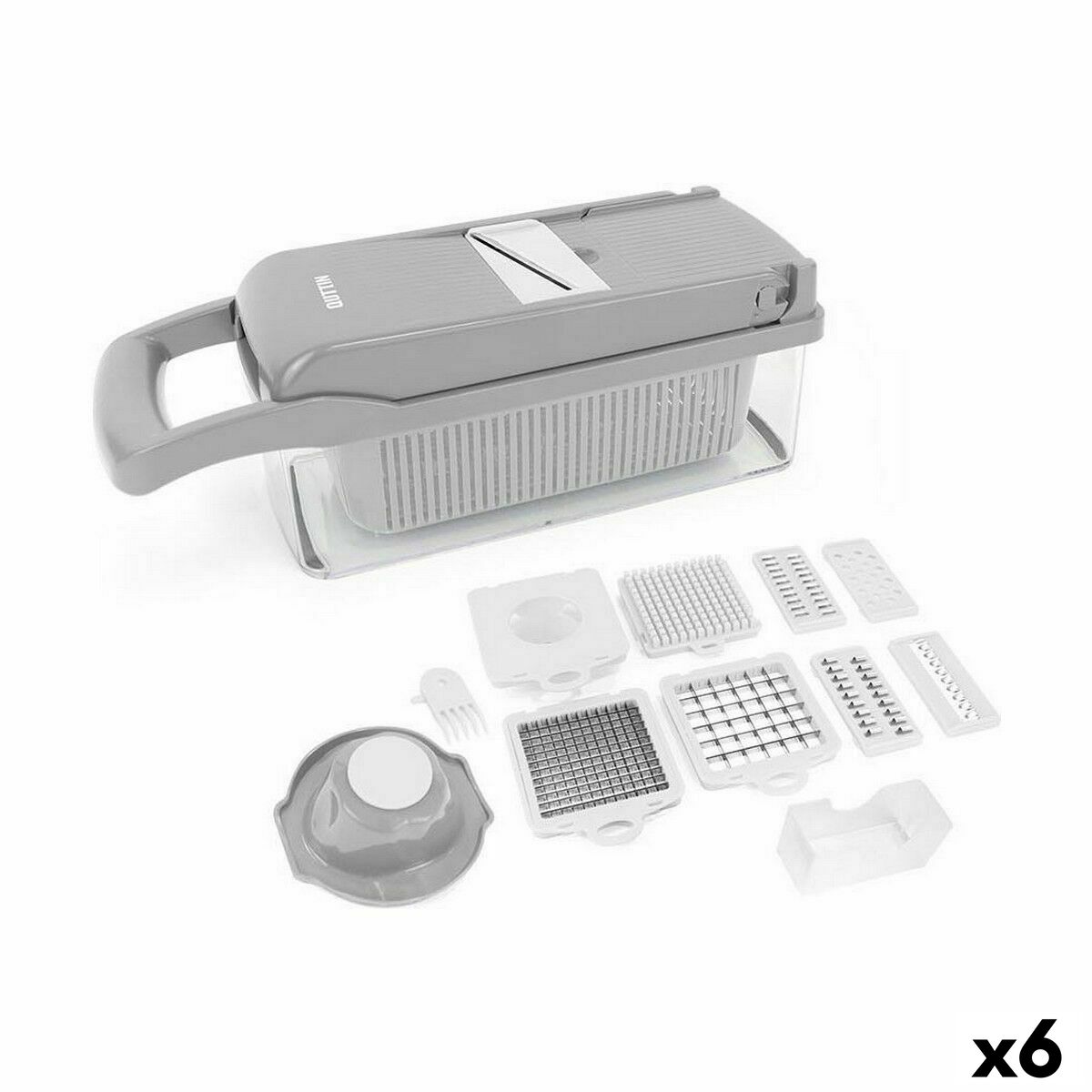 Picadora Quttin Multifunción 32 x 11,5 x 11,5 cm (6 Unidades)
