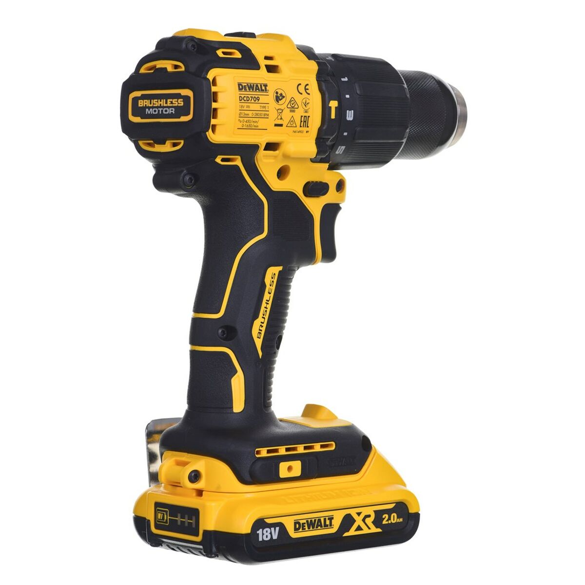 Llave de impacto Dewalt DCD709D2T 340 W 18 V