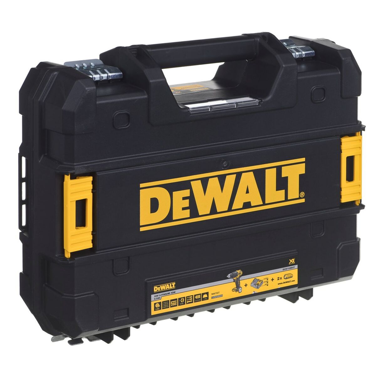 Llave de impacto Dewalt DCD709D2T 340 W 18 V
