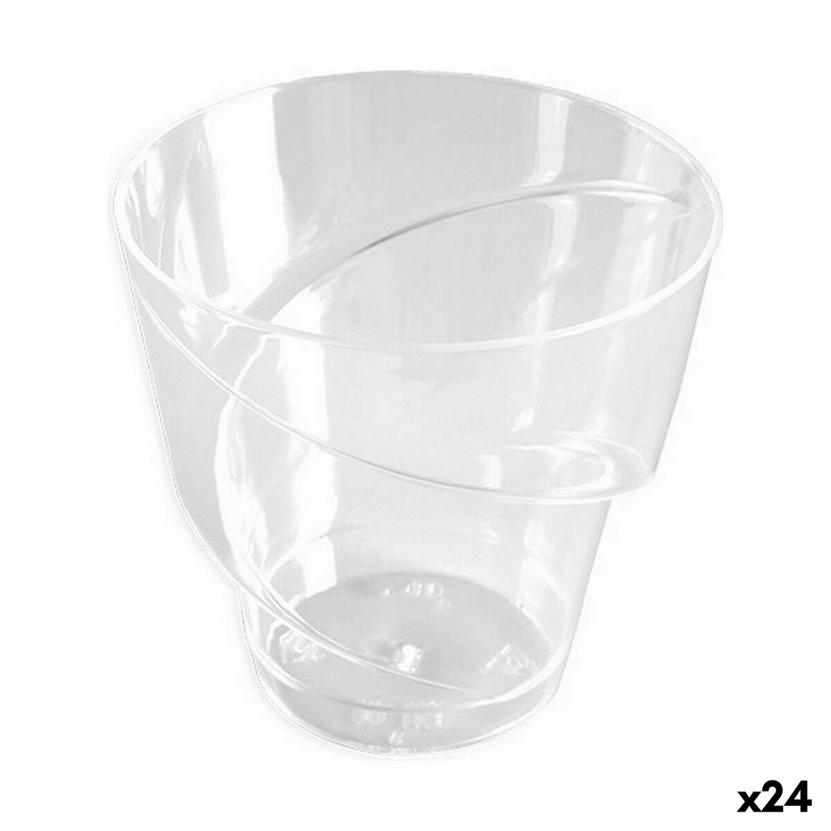 Set de cuencos reutilizables Algon Espiral 10 Piezas 7 x 7 cm (24 Unidades)