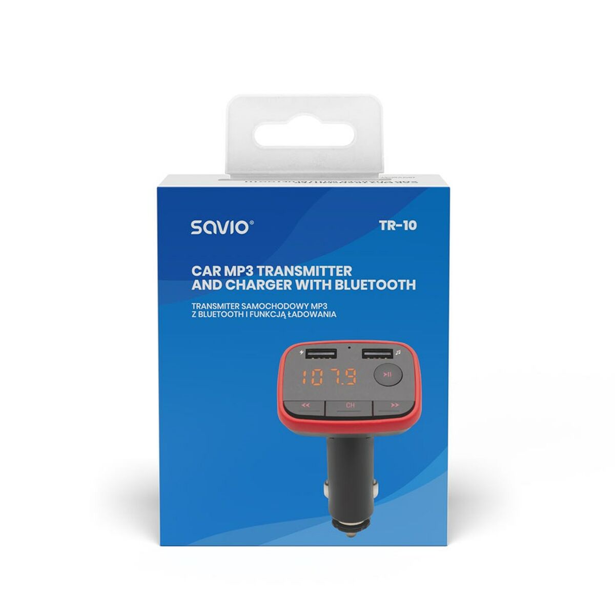 Reproductor MP3 y Transmisor FM para Coche Savio SAVTR-10