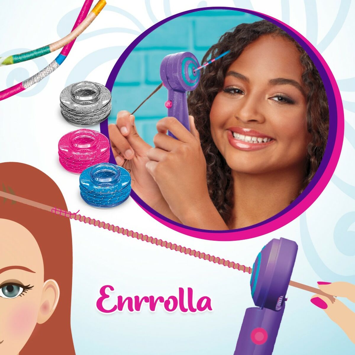 Juego de peinados Cra-Z-Art Shimmer 'n Sparkle 10 x 20,5 x 6 cm 4 Unidades