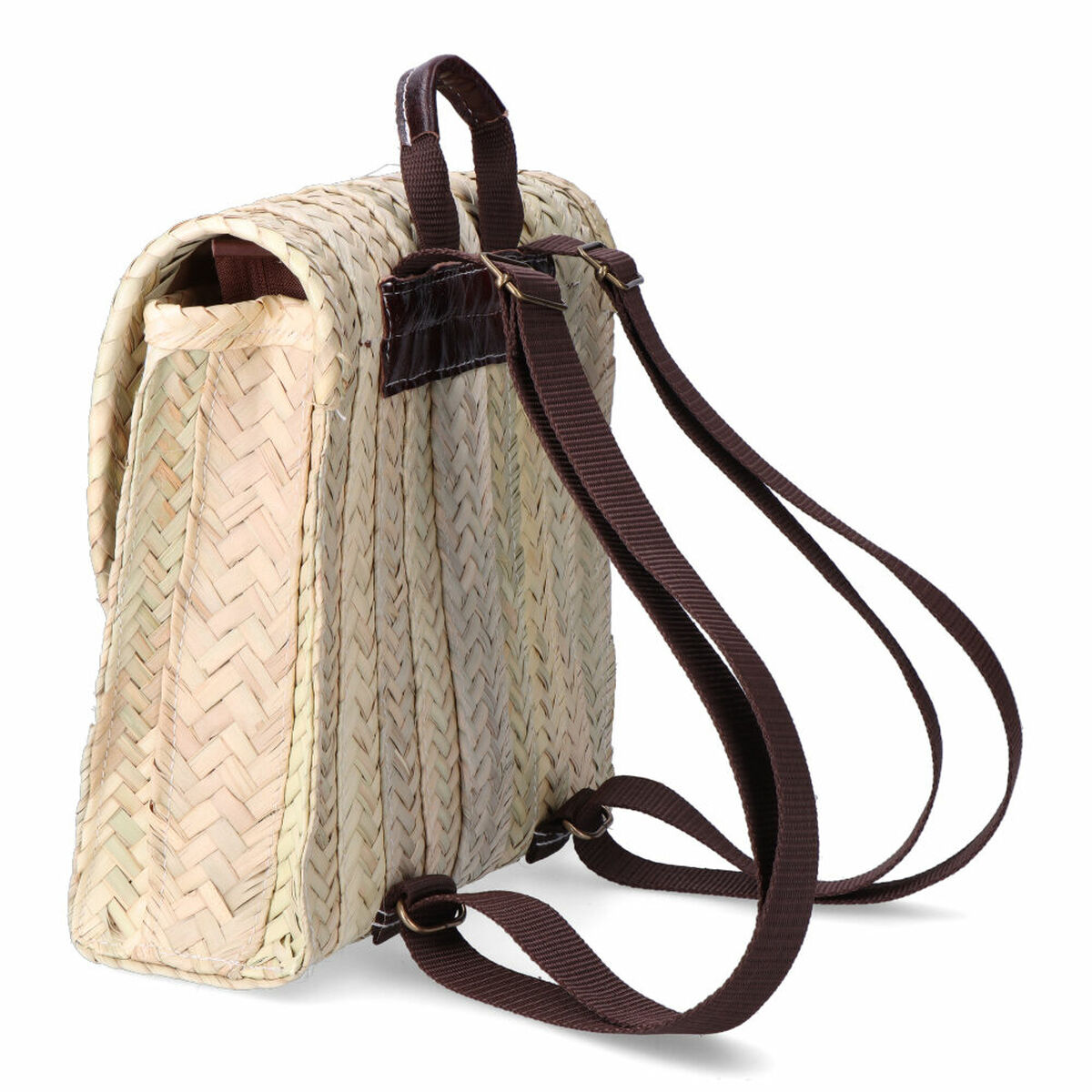 Mochila EDM Viena 26,5 x 26,5 cm Hoja de palma Con asa