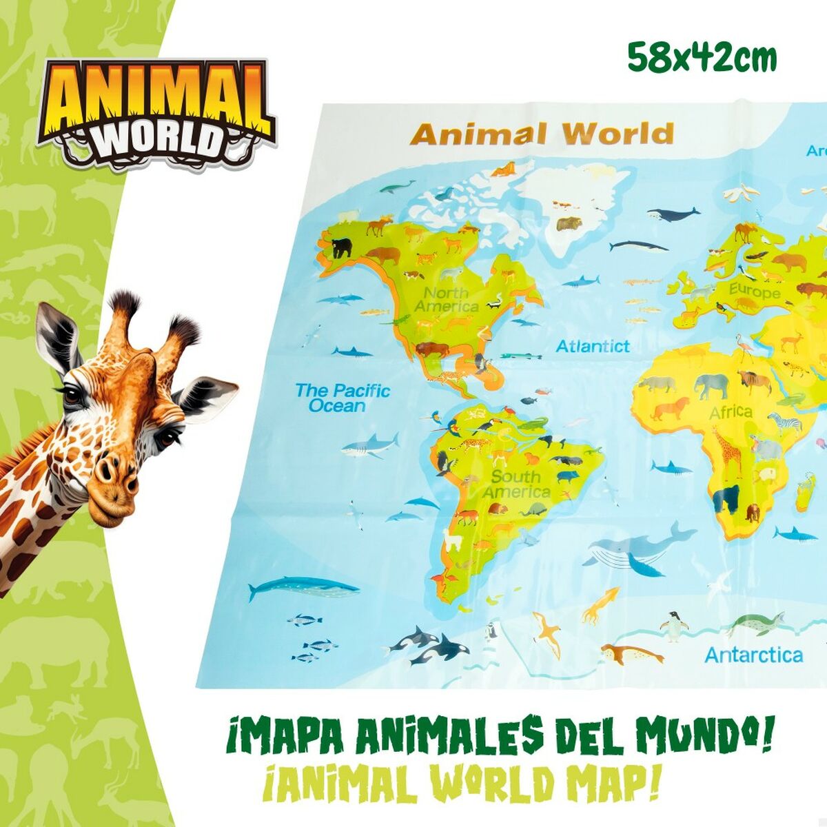 Set de Figuras de Animales Colorbaby 19 piezas Jungla Plástico 14 x 6 x 5 cm (6 Unidades)