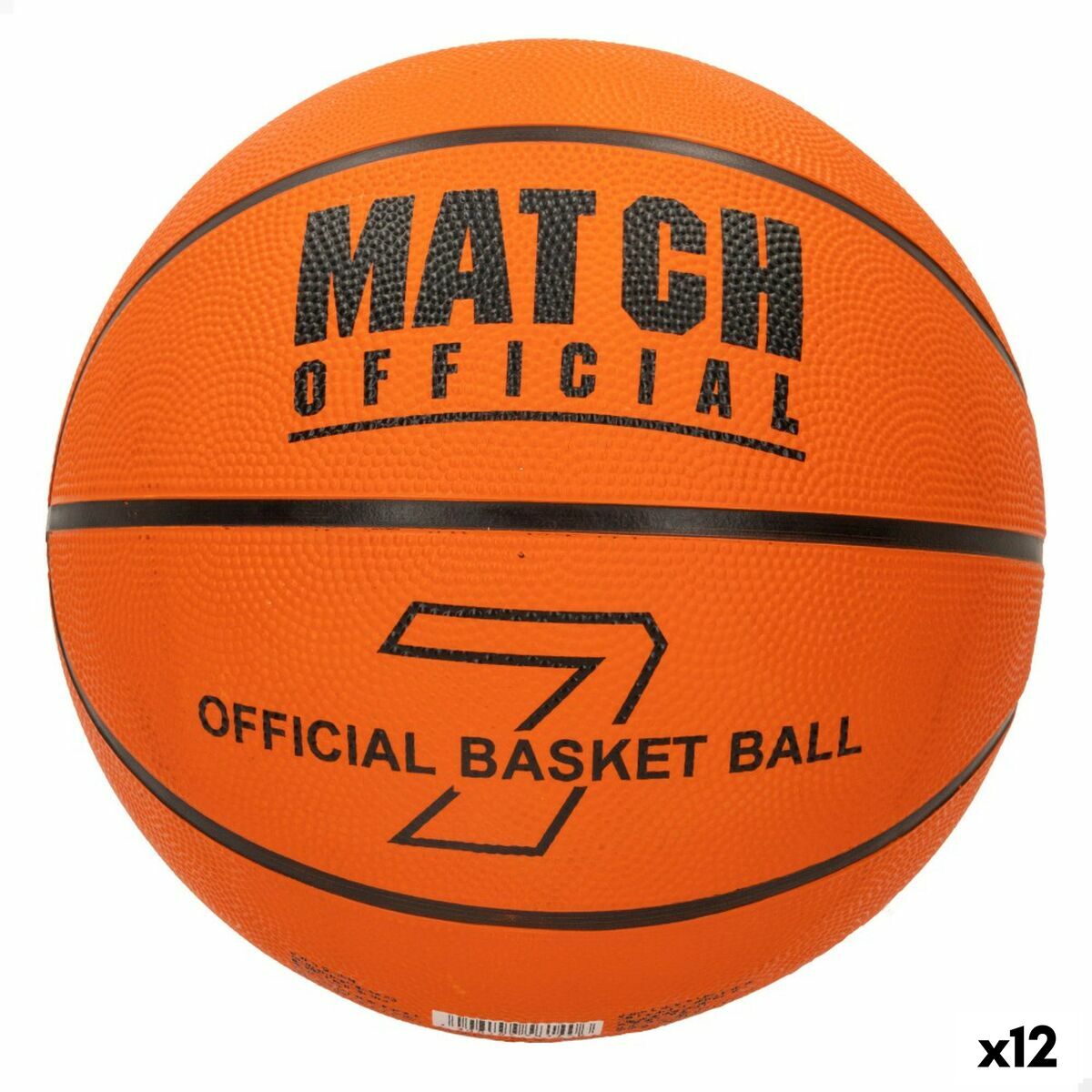 Balón de Baloncesto John Toys Match 7 Ø 24 cm (12 Unidades)