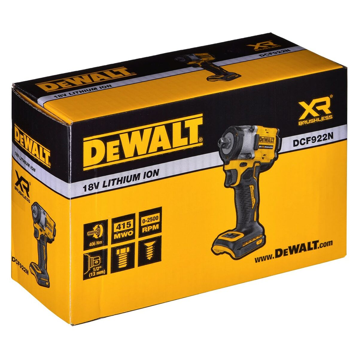 Llave de impacto neumática Dewalt DCF922N 18 V 406 Nm 610 Nm