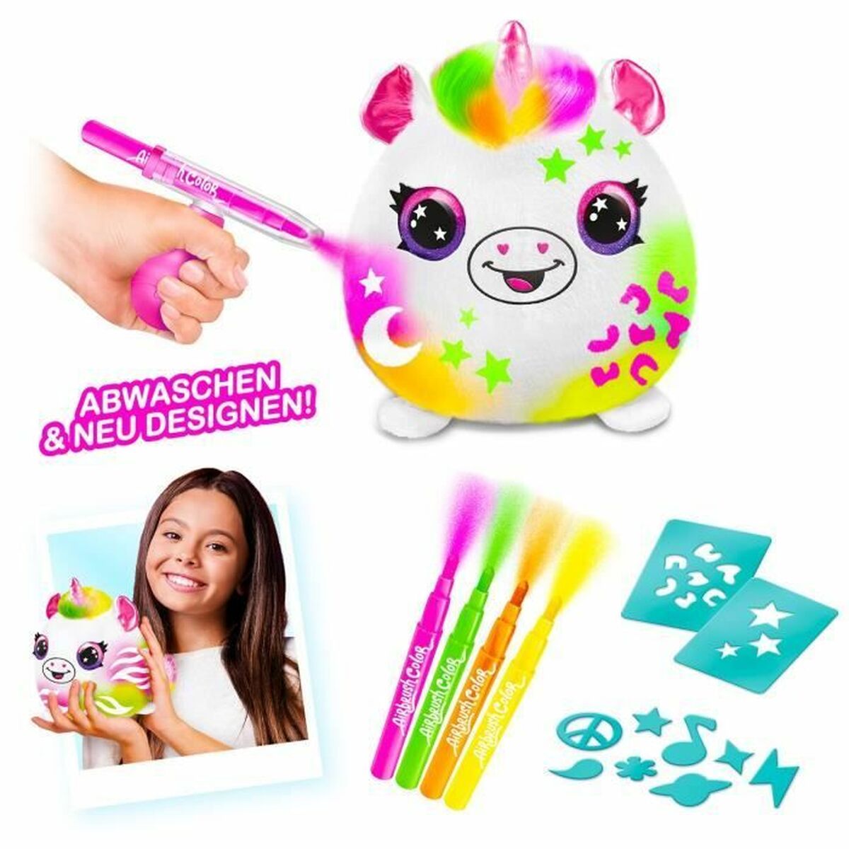 Mascota de Peluche Canal Toys Neon Unicornio