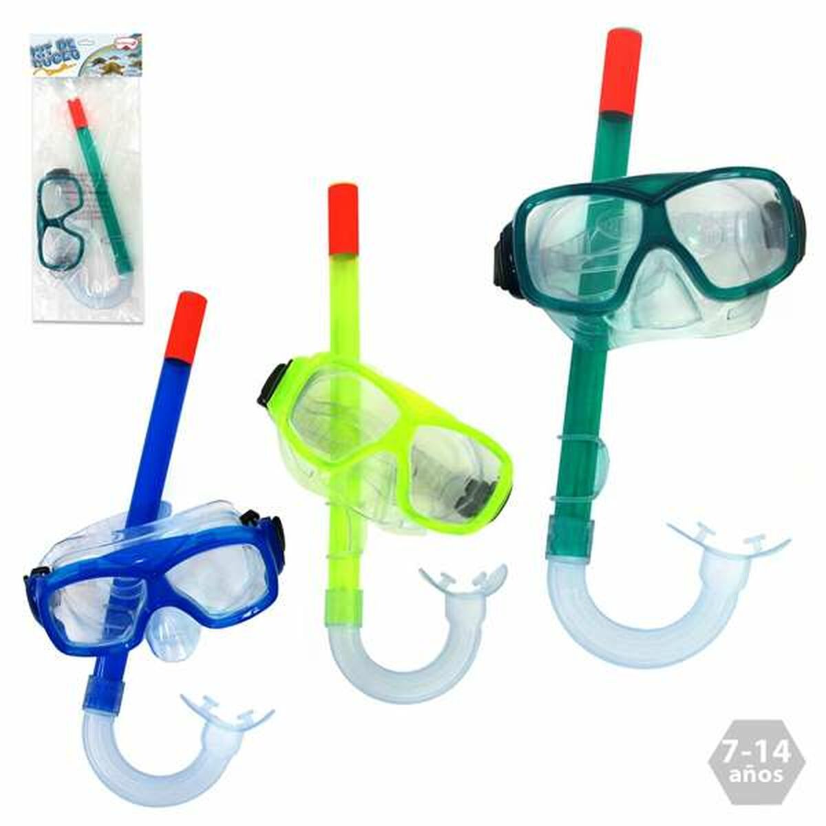 Gafas de Buceo con Tubo Juinsa 7-14 Años