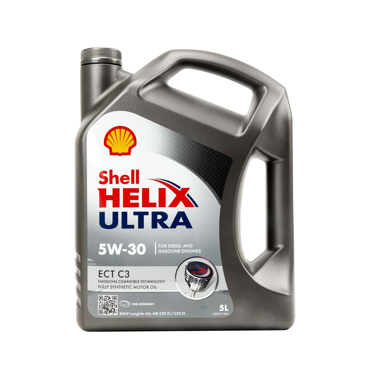 Aceite de Motor para Coche Shell Helix Ultra A10 ECT C3 5W30 C3 5 L