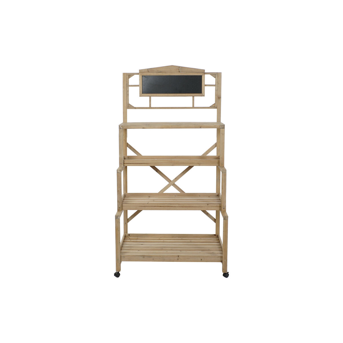 Estantería Home ESPRIT Negro Pizarra Madera de abeto 98 x 68 x 192 cm