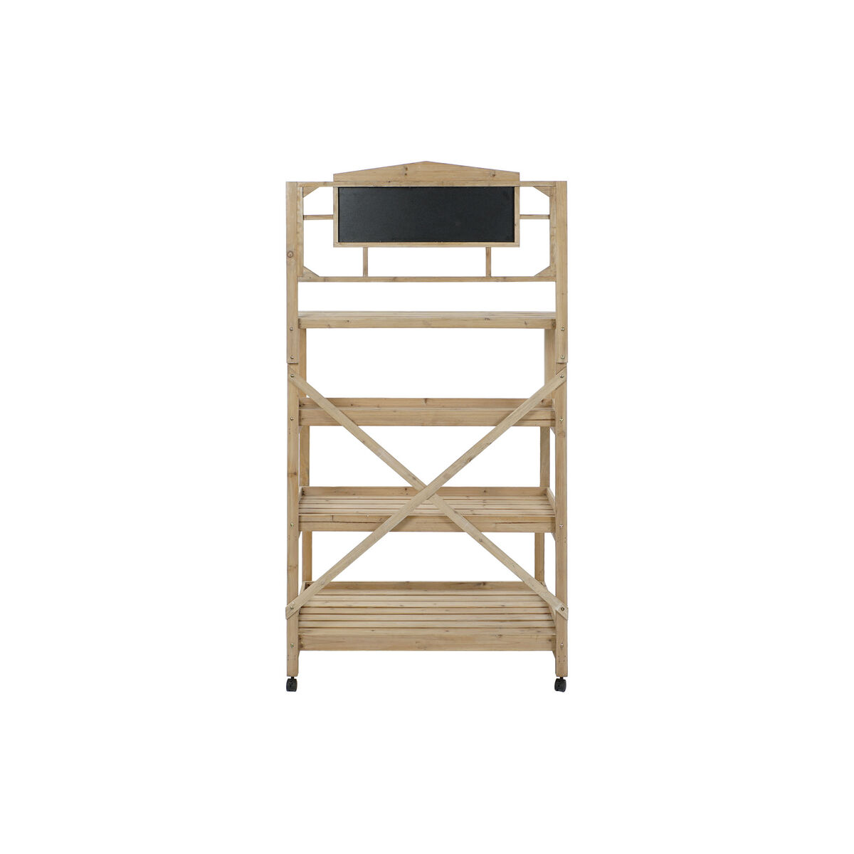 Estantería Home ESPRIT Negro Pizarra Madera de abeto 98 x 68 x 192 cm