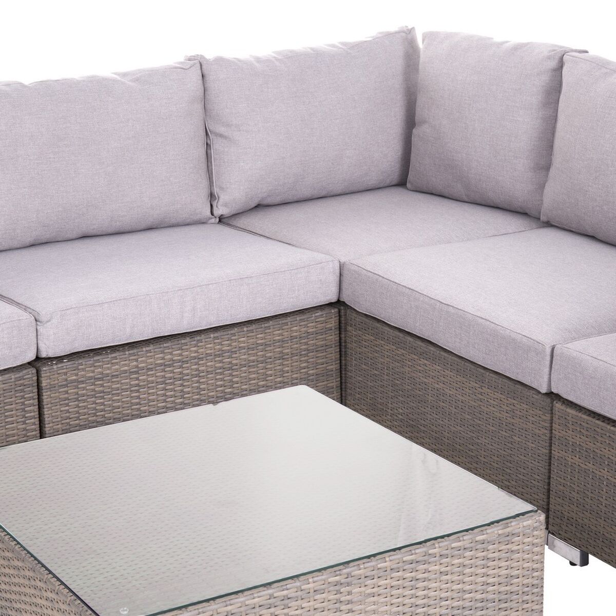 Mesa de Centro Marlene Marrón claro 75 x 75 x 38 cm