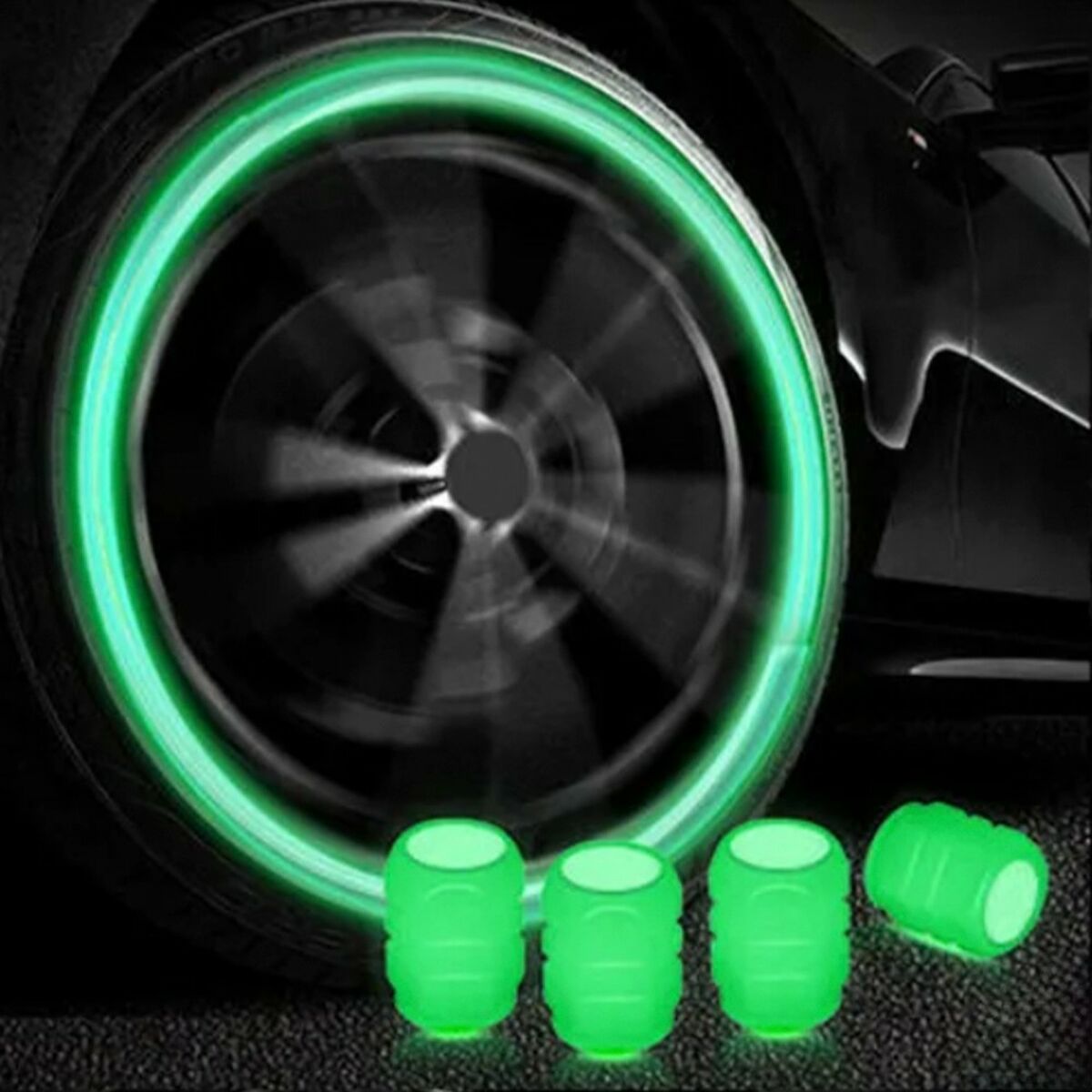Juego de Tapones OCC Motorsport OCCLEV002 4 Unidades Fluorescente Verde