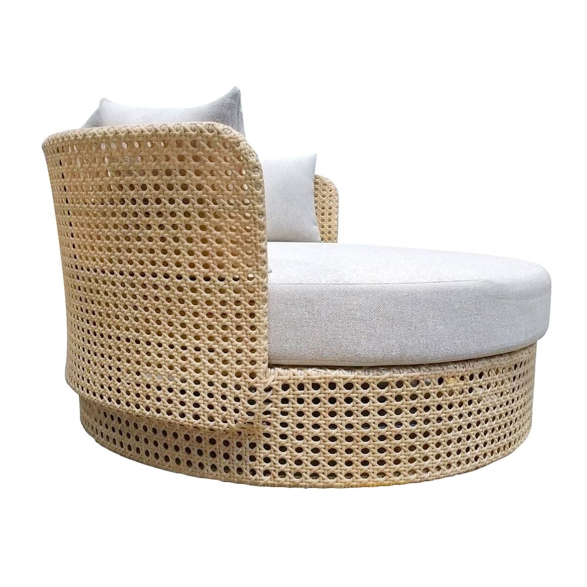 Cama para Jardín Niva Blanco Marrón 133 x 126 x 70 cm