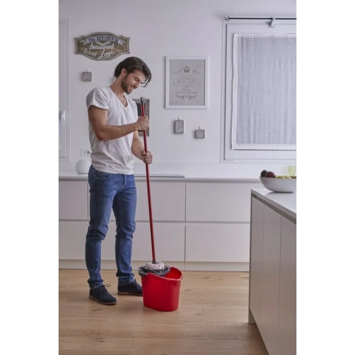 Fregona Vileda Microfibre And Power Rojo Microfibra (1 unidad)