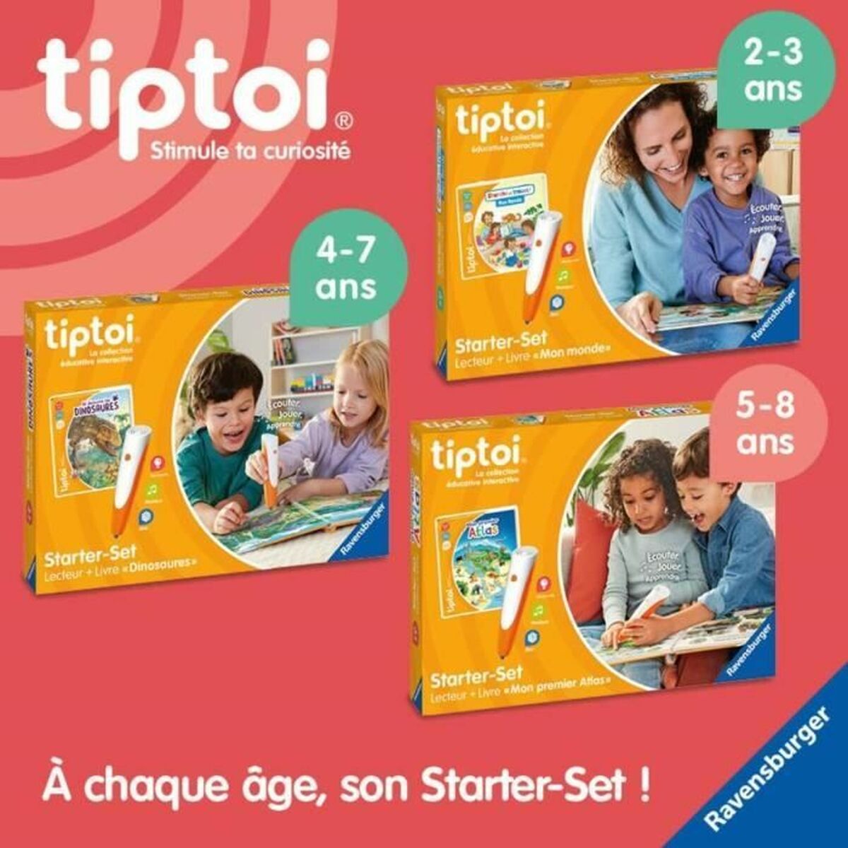 Juego Educativo Ravensburger tiptoi® Starter Dino-4005556001750 (FR)