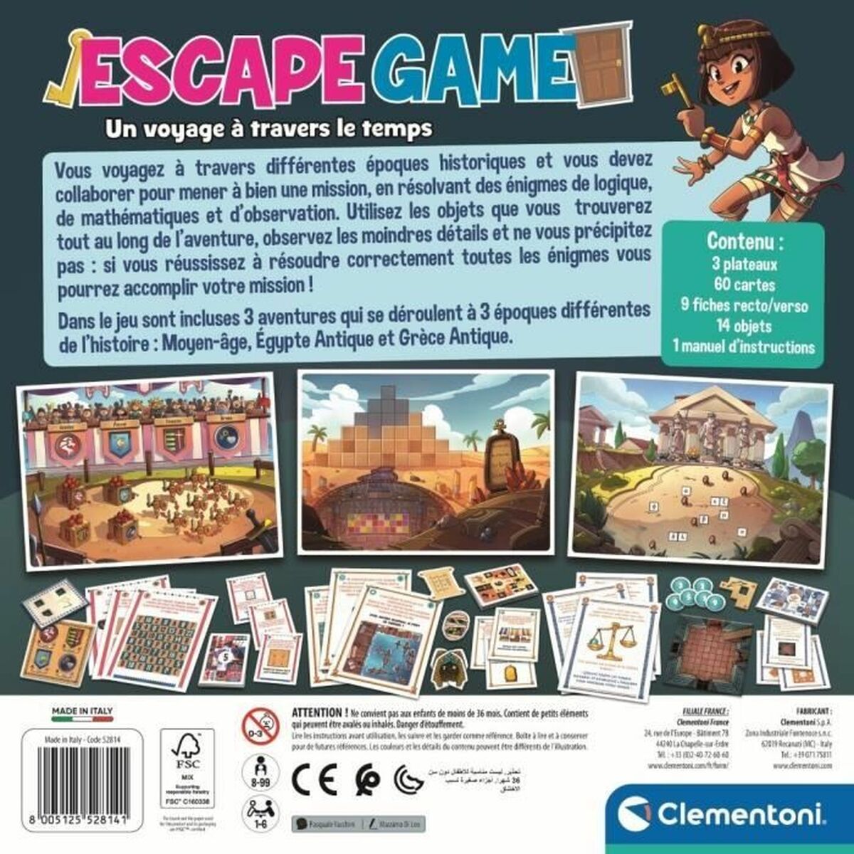 Juego de Mesa Clementoni Escape Room (FR)